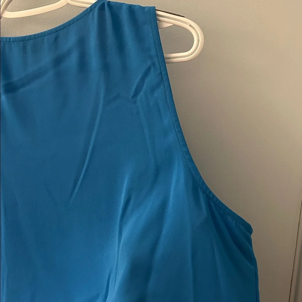 Nine West Vibrant Blue V-Neck Tank Top - Picture 9 of 12